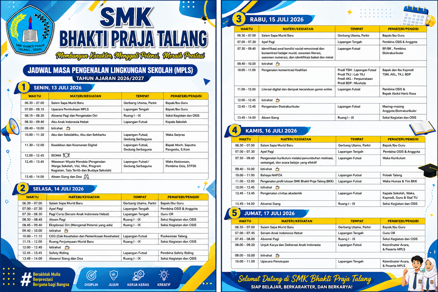 Kegiatan SMK Bhakti Praja Talang